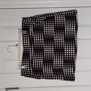 Zac & Rachel Golf/Tennis Skort Black/White Circles Size 16 Petite